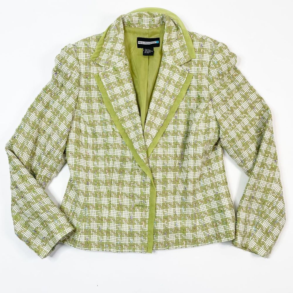 Vintage Plaid Tweed Jacket
